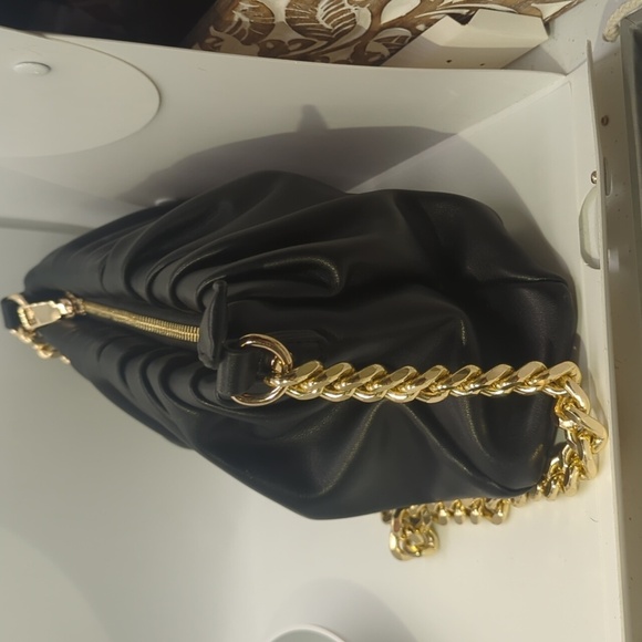 NWOT Madison West Rusched Bag in Black - Picture 13 of 15